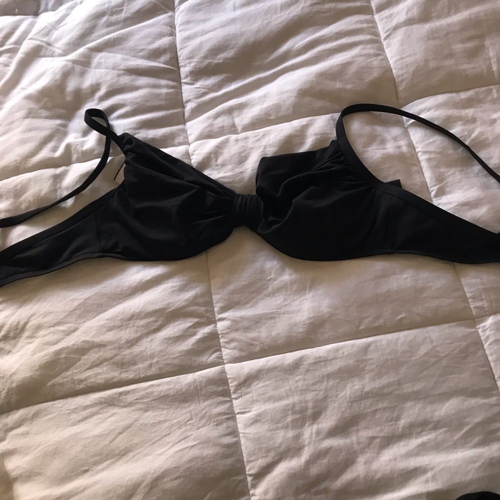 La Blanca black bikini top - size 8